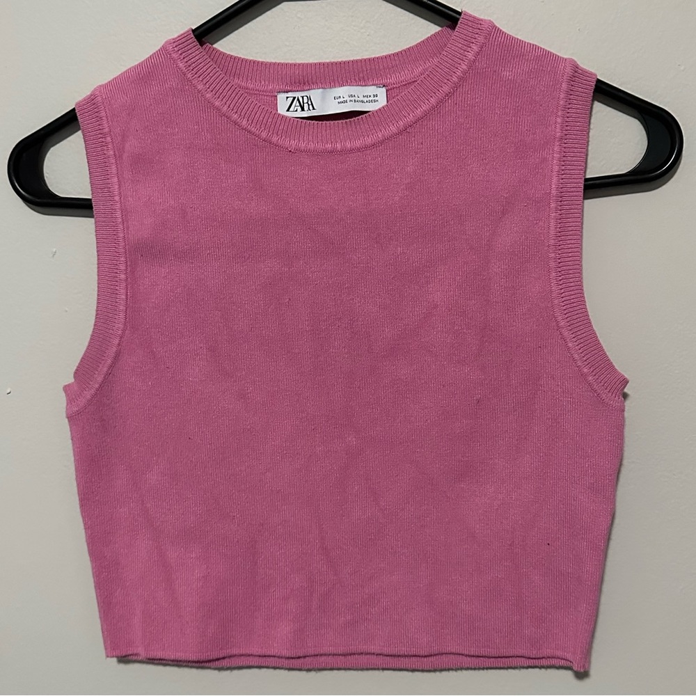 ZARA Cropped Sweater Tank
